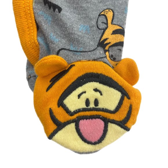 DISNEY Baby Winnie the Pooh Tigger Grey Orange Sleep and Play Size 3/6M - Picture 9 of 11